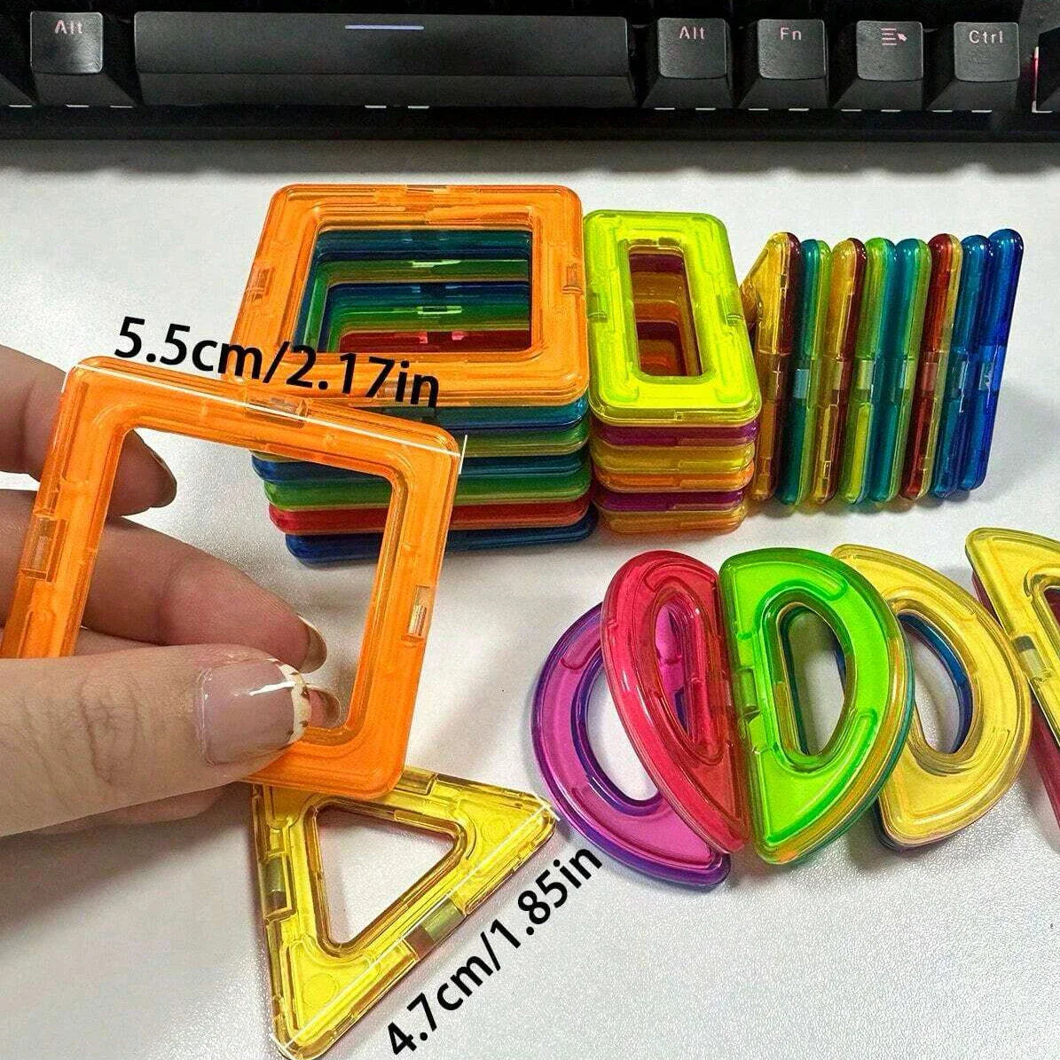 Magnetic Building Blocks DIY Magnets Toys medium size STEM Toys Construction Toys Learning Educational Magnet Toys