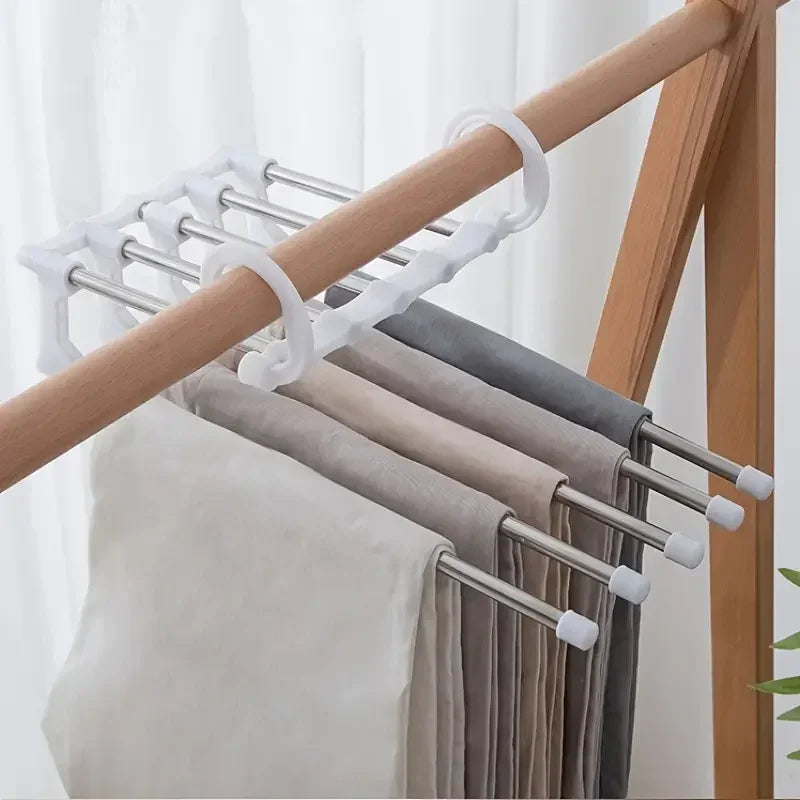 10-Pack Metal Traceless Hangers: Non-Slip, Heavy-Duty Space Savers for Bedroom Closets