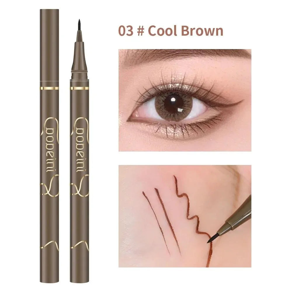 Silkworm Eyeliner Liquid Eyeliner Ultra Matte Black Brown Waterproof