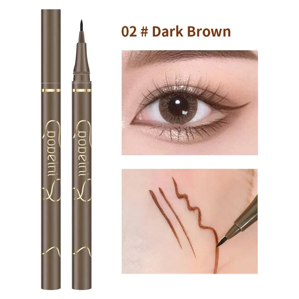 Silkworm Eyeliner Liquid Eyeliner Ultra Matte Black Brown Waterproof