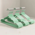 10-Pack Metal Traceless Hangers: Non-Slip, Heavy-Duty Space Savers for Bedroom Closets