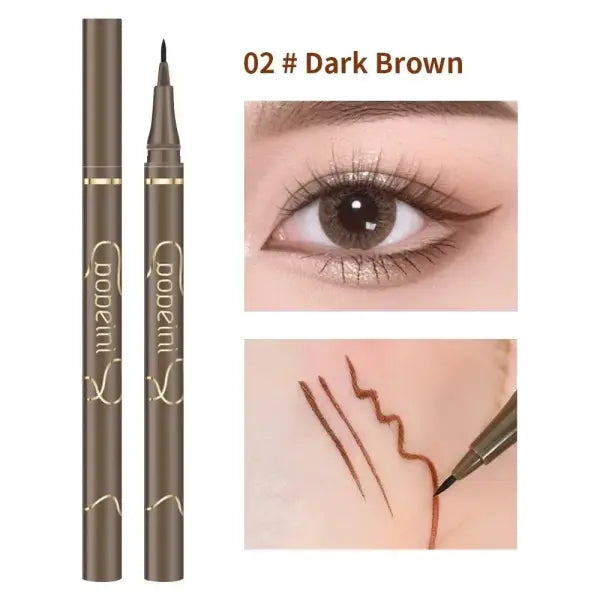 Silkworm Eyeliner Liquid Eyeliner Ultra Matte Black Brown Waterproof